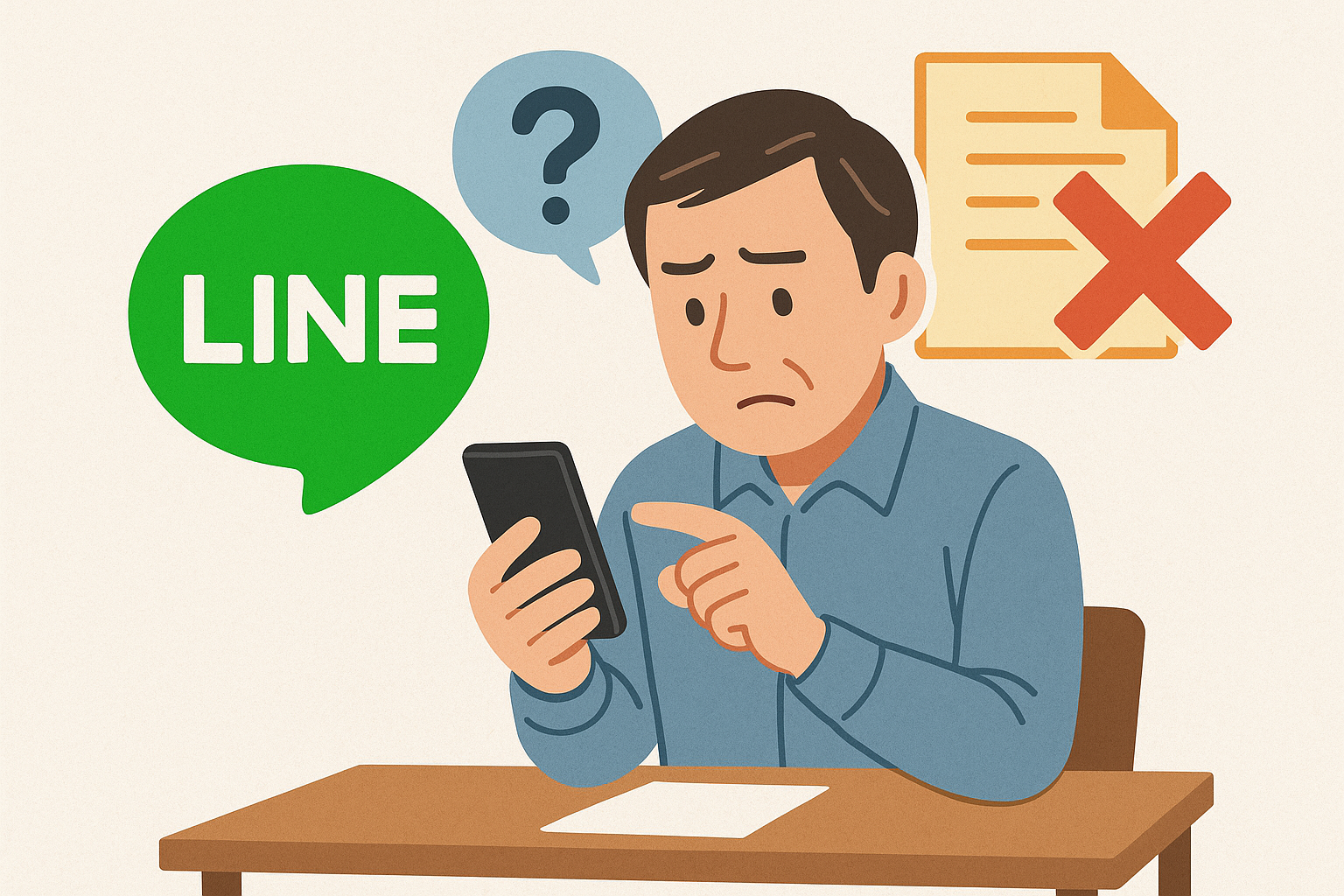 退職代行って人と顔を合わさずに辞められるの？と悩む男性
