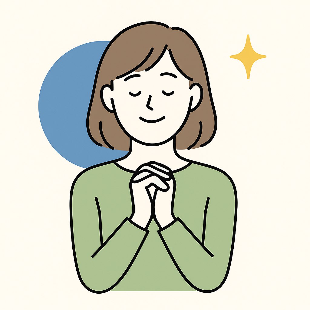 退職代行を利用し、無事退職して安心する人のイメージ。